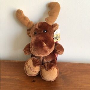 Harry & David Plush Medford Moose Stuff Wild Animal Toy 14" with backpack.